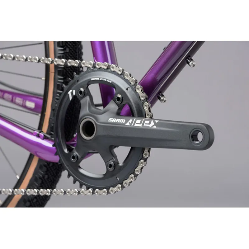 Genesis Fugio 20 Steel Gravel Bike - Purple / Black-3